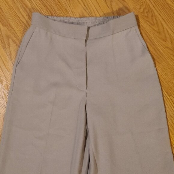 NEW NWT! QUINCE STRETCH CREPE CLASSIC TROUSER PANTS FLAT FRONT WIDE LEG sz 8 - Picture 3 of 6